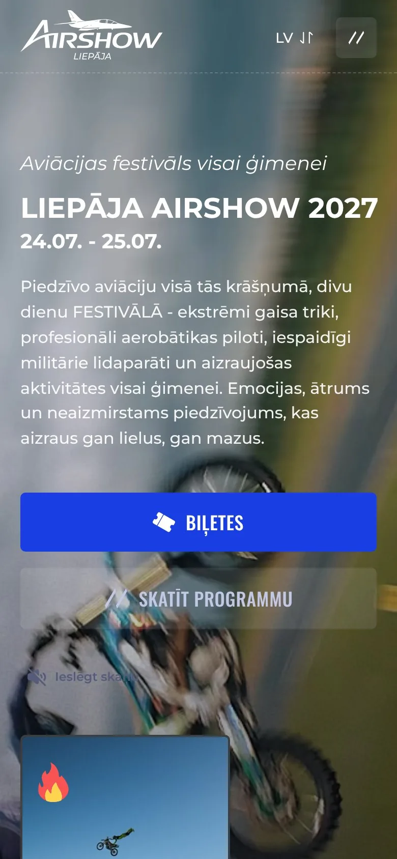 airshow.lv mobilajā